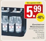 Mineralwasser Angebote von Gerolsteiner bei WEZ Löhne für 5,99 €