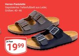 Aktuelle Hausschuhe Angebote bei GLOBUS in Offenbach (Main) Aktuelles Herren-Pantolett Angebot bei GLOBUS in Offenbach (Main) ab 19,99 €