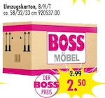 Umzugskarton Angebote bei SB Möbel Boss Mainz für 2,50 €