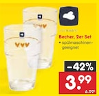 Becher, 2er Set im Netto Marken-Discount Prospekt Becher, 2er Set von LEONARDO im aktuellen Netto Marken-Discount Prospekt für 3,99 €