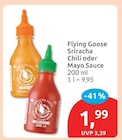 Sriracha Chili Sauce von Flying Goose für 1,99 € bei budni im Angebot Sriracha Chili Sauce von Flying Goose im aktuellen budni Prospekt
