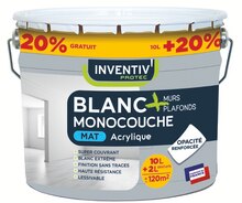 Mr Bricolage Liézey - Peinture murs et plafonds mat 10 L + 20% gratuit Promo Peinture murs et plafonds mat 10 L + 20% gratuit dans le catalogue Mr Bricolage "On vous met au vert sans vous mettre dans le rouge." à Liézey