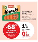 Knacki Poulet - Herta en promo chez Super U Valence à 0,52 €