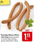 Knackige Wiener Würstchen lang Angebote bei E center Heilbronn für 1,11 €