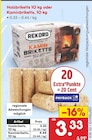 Briketts im Netto Marken-Discount Prospekt Holzbriketts 10 kg oder Kaminbriketts, 10 kg im aktuellen Netto Marken-Discount Prospekt für 3,33 €
