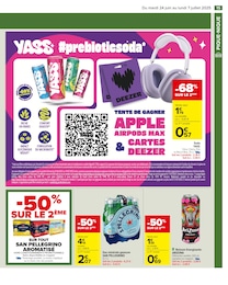 Offre Eau minérale gazeuse dans le catalogue Carrefour du moment à la page 17