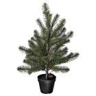 Topfpflanze, künstlich mit LED batteriebetrieben/Weihnachtsbaum grün von VINTERFINT im aktuellen IKEA Prospekt