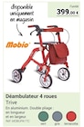 Promo Déambulateur 4 roues à 399,00 € dans le catalogue Technicien de Santé à Azé