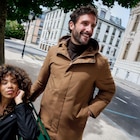 Parka mi-longue à capuche marron homme - La Halle à Montreuil Parka mi-longue à capuche marron homme en promo chez La Halle Montreuil à 34,99 €