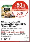 Filet de poulet rôti conservation sans nitrite - Fleury Michon dans le catalogue Monoprix