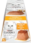 Nassfutter Katze Huhn in Sauce, Revelations Mousse Multipack (4x57 g) von Purina Gourmet für 3,25 € bei dm-drogerie markt im Angebot Nassfutter Katze Huhn in Sauce, Revelations Mousse Multipack (4x57 g) von Purina Gourmet im aktuellen dm-drogerie markt Prospekt