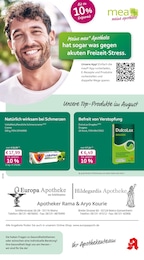 mea - meine apotheke Prospekt für Mainz mit 4 Seiten mea - meine apotheke Prospekt für Mainz: "Unsere August-Angebote", 4 Seiten, 01.08.2026 - 31.08.2026