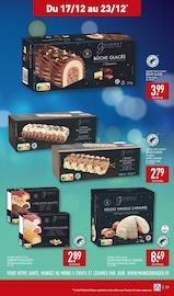 Promos Mini-Bûche Glacée dans le catalogue "UN NOËL TRÈS GOURMAND" de Aldi à la page 23