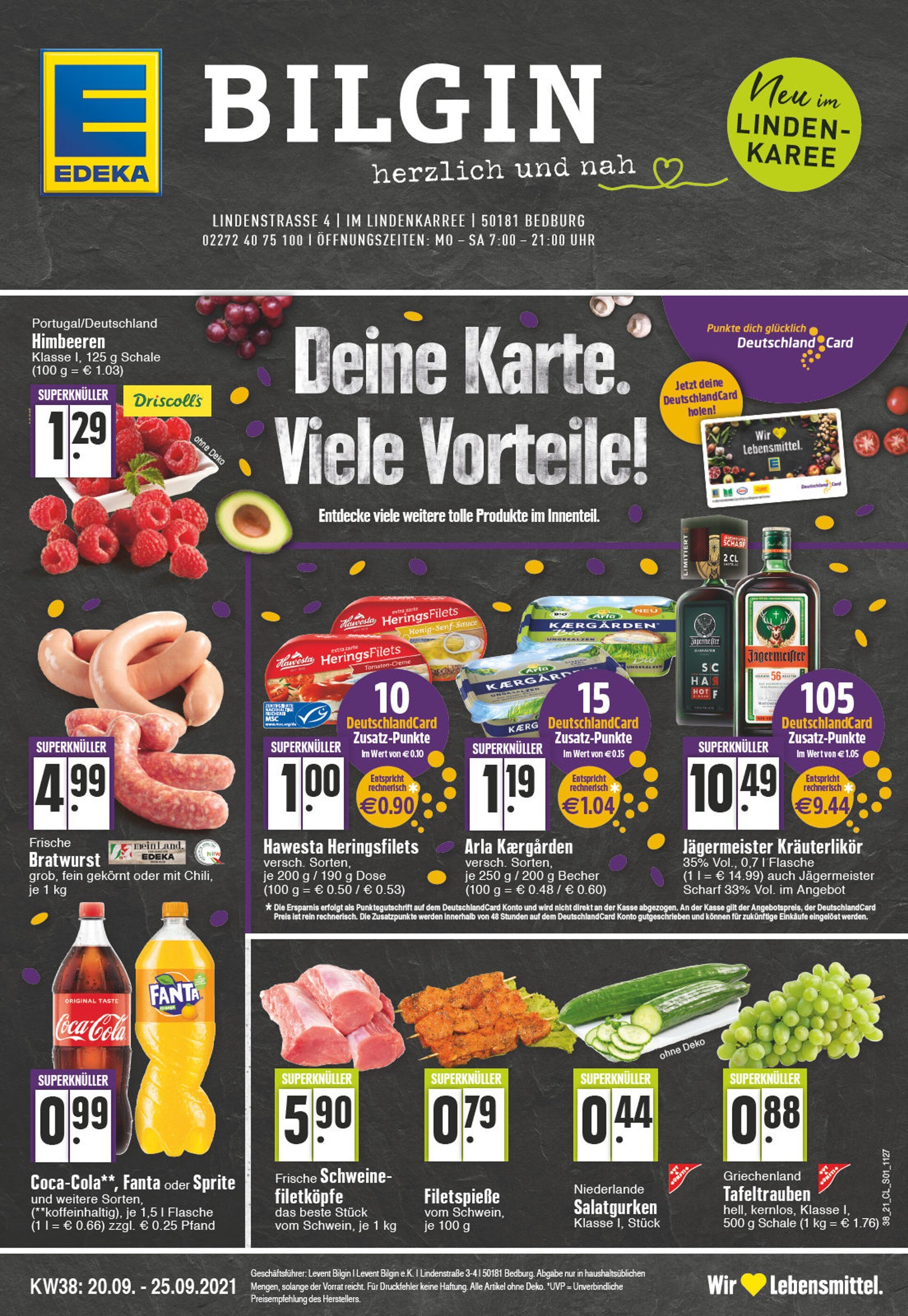 EDEKA Prospekt für Elsdorf mit 32 Seiten EDEKA Prospekt für Elsdorf: "Aktuelle Angebote", 32 Seiten, 20.09.2021 - 25.09.2021