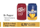 Softsriinks Angebote von Dr. Pepper bei Metro Hamm für 0,89 €