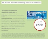 Thomapyrin CLASSIC Schmerztabletten bei LINDA im Löhne Prospekt für 5,95 €