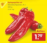 Aktuelle Paprika Angebote bei Netto Marken-Discount in Bremerhaven Aktuelles Spitzpaprika rot Angebot bei Netto Marken-Discount in Bremerhaven ab 1,79 €