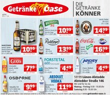 Warsteiner im Getränke Oase Prospekt "Aktuelle Angebote" mit 1 Seiten (Lünen)