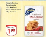 Selection, Tasty Snacks oder Sandwich im Angebot bei GLOBUS in Siegen Selection, Tasty Snacks oder Sandwich Angebote von Wasa bei GLOBUS Siegen für 1,99 €