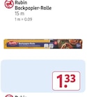 Backpapier-Rolle im Angebot bei Rossmann in Nürnberg Backpapier-Rolle Angebote von Rubin bei Rossmann Nürnberg für 1,33 €