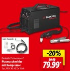 Plasmaschneider mit Kompressor im Angebot bei Lidl in Ibbenbüren Plasmaschneider mit Kompressor Angebote von Parkside Performance bei Lidl Ibbenbüren für 79,99 €