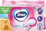 Toilettenpapier Ultra Soft Angebote von Zewa bei tegut Darmstadt für 3,99 €