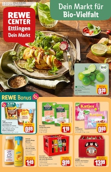 Aktueller REWE Prospekt "Dein Markt" Seite 1 von 28 Seiten für Ettlingen