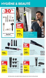 Prix et réduction Rasoir Électrique dans le prospectus Carrefour en cours Offre Rasoir Électrique dans le catalogue Carrefour du moment à la page 46