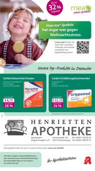 Aktueller mea - meine apotheke Prospekt "Unsere Dezember-Angebote" Seite 1 von 4 Seiten für Oranienburg