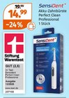 Akku-Zahnbürste Perfect Clean Professional im Müller Prospekt Akku-Zahnbürste Perfect Clean Professional von SensiDent im aktuellen Müller Prospekt für 14,99 €