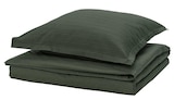 Bettwäsche-Set, 2-teilig dunkelgrün 140x200/80x80 cm Angebote von LUKTVICKER bei IKEA Heidelberg für 24,99 €