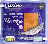 Saumon fumé élevé en Norvège - CASINO en promo chez Casino Supermarchés Courbevoie à 5,75 €