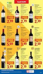 Prix et réduction Vin Bio dans le prospectus Lidl en cours Offre Vin Bio dans le catalogue Lidl du moment à la page 21