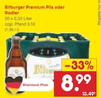 Premium Pils oder Radler im Angebot bei Netto Marken-Discount in Frankfurt Premium Pils oder Radler Angebote von Bitburger bei Netto Marken-Discount Frankfurt für 8,99 €
