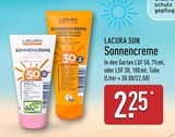 Sonnencreme von LACURA SUN für 2,25 € bei ALDI Nord im Angebot Sonnencreme von LACURA SUN im aktuellen ALDI Nord Prospekt