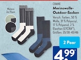 Merinowolle-Outdoor-Socken im ALDI SÜD Prospekt Merinowolle-Outdoor-Socken von CRANE im aktuellen ALDI SÜD Prospekt für 4,99 €