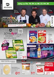 Supermarkt Prospekt von Selgros Leinfelden-Echterdingen Selgros Prospekt: "HIER KAUFEN PROFIS & GENIESSER", 24 Seiten, 16.04.2026 - 22.04.2026