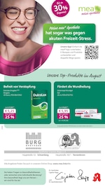 Aktueller mea - meine apotheke Apotheken Prospekt in Lauterbach und Umgebung, "Unsere August-Angebote" mit 4 Seiten, 01.08.2025 - 31.08.2025