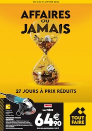 Catalogue Tout Faire "AFFAIRES OU JAMAIS" à Verteillac et alentours, 4 pages, 05/01/2026 - 31/01/2026