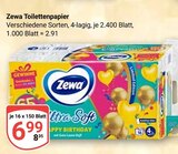 Toilettenpapier Angebote von Zewa bei GLOBUS Erfurt für 6,99 €
