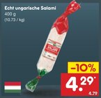 Aktuelles Echt ungarische Salami Angebot bei Netto Marken-Discount in Oldenburg ab 4,49 €