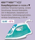 Dampfbügeleisen SI-110298.4 im V-Markt Prospekt Dampfbügeleisen SI-110298.4 von Emerio im aktuellen V-Markt Prospekt für 10,06 €