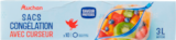 AUC SACS DE CONGELATION CURSEUR MOYEN MODELE 3L X 10 - AUCHAN en promo chez Auchan Supermarché Tremblay-en-France
