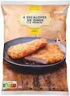 4 escalopes de dinde à la viennoise - PICARD en promo chez Picard 4 escalopes de dinde à la viennoise - PICARD dans le catalogue Picard