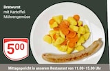 Aktuelles Bratwurst mit Kartoffel-Möhrengemüse Angebot bei GLOBUS in Jena ab 5,00 €