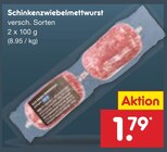Schinkenzwiebelmettwurst Angebote bei Netto Marken-Discount Homburg für 1,79 €