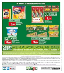 Promotion Fromage râpé dans le prospectus Supermarchés Match, valable du 06/01/2026 au 18/01/2026 Promo Fromage râpé dans le catalogue Supermarchés Match du moment à la page 24