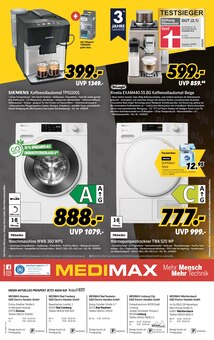 Waschmaschine im aktuellen MEDIMAX Prospekt (Aschaffenburg) Waschmaschine im MEDIMAX Prospekt "BLACK MAX" mit 8 Seiten (Aschaffenburg)