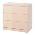 Kommode mit 3 Schubladen hellorange/Hochglanz von MALM im aktuellen IKEA Prospekt für 69,99 €