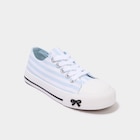 Tennis basses en toile bout renforcé bleu fille dans le catalogue La Halle